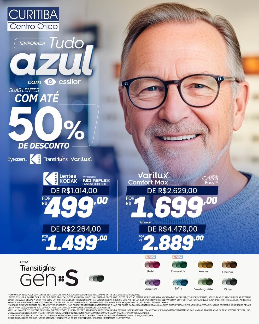 Temporada Tudo Azul com essilor