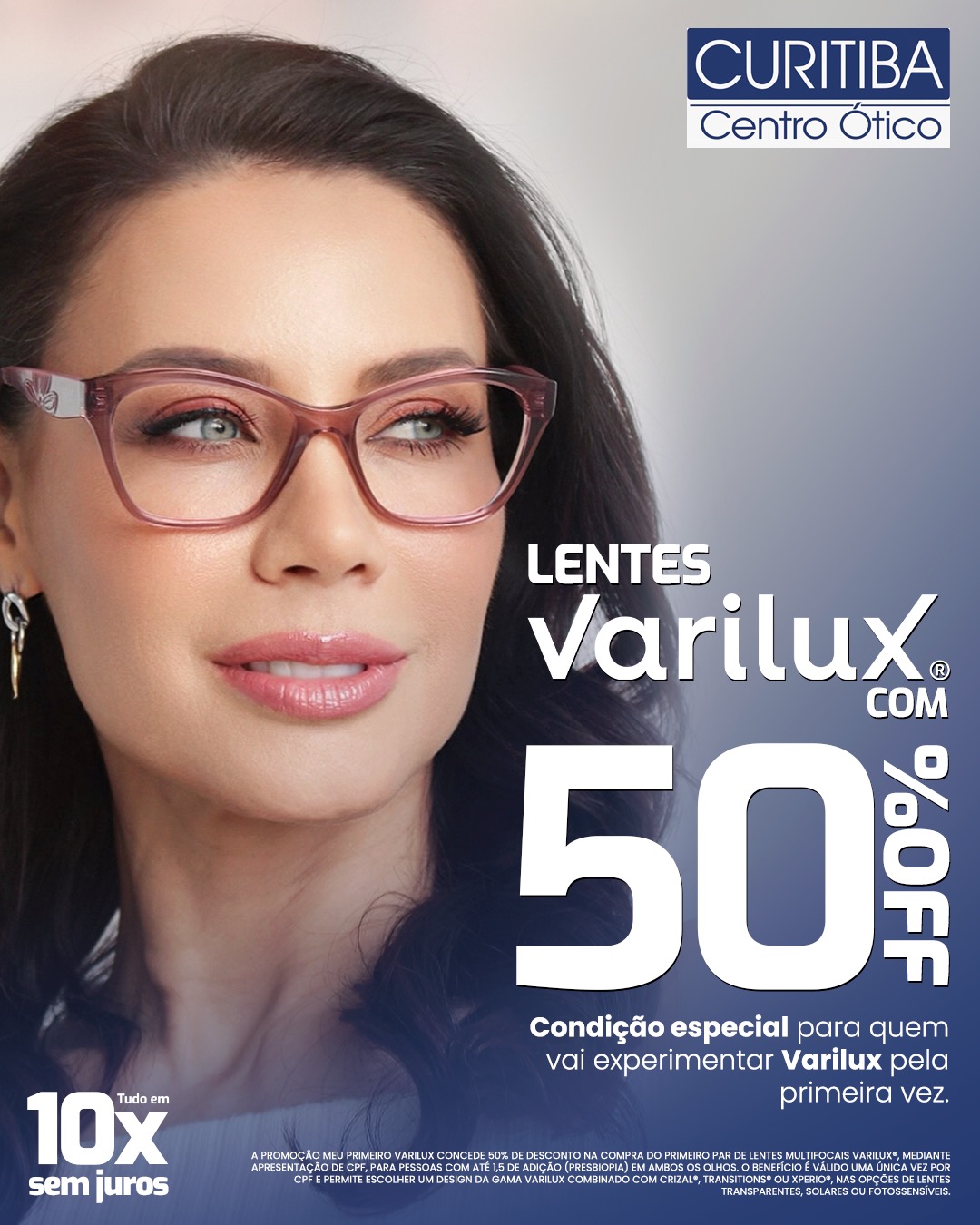 Lentes Varilux com 50% Off