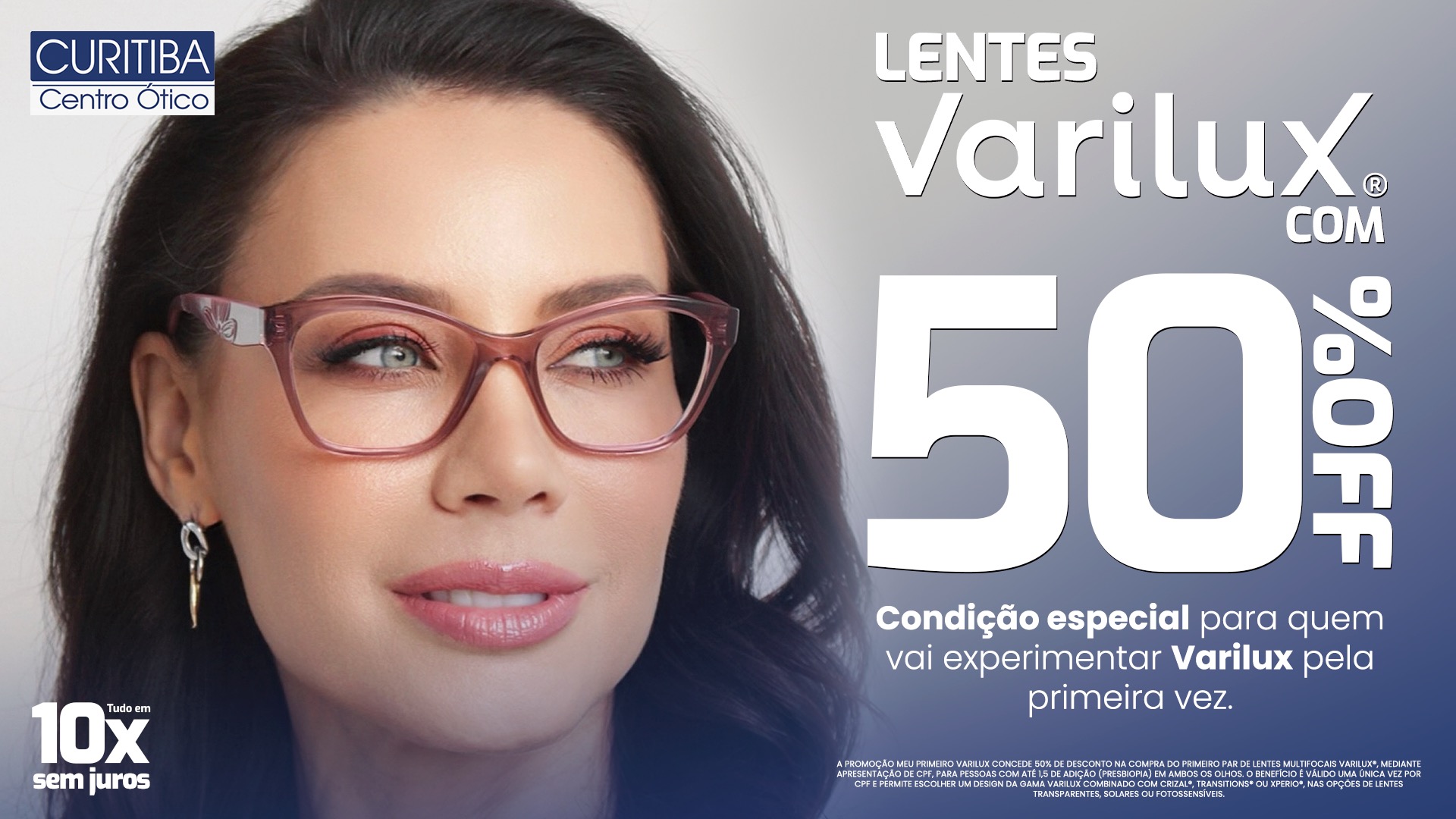 Lentes Varilux com 50% Off